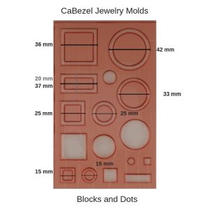 CaBezel Jewelry Molds Blocks and Dots