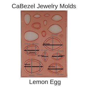 CaBezel Jewelry Molds Lemon Egg