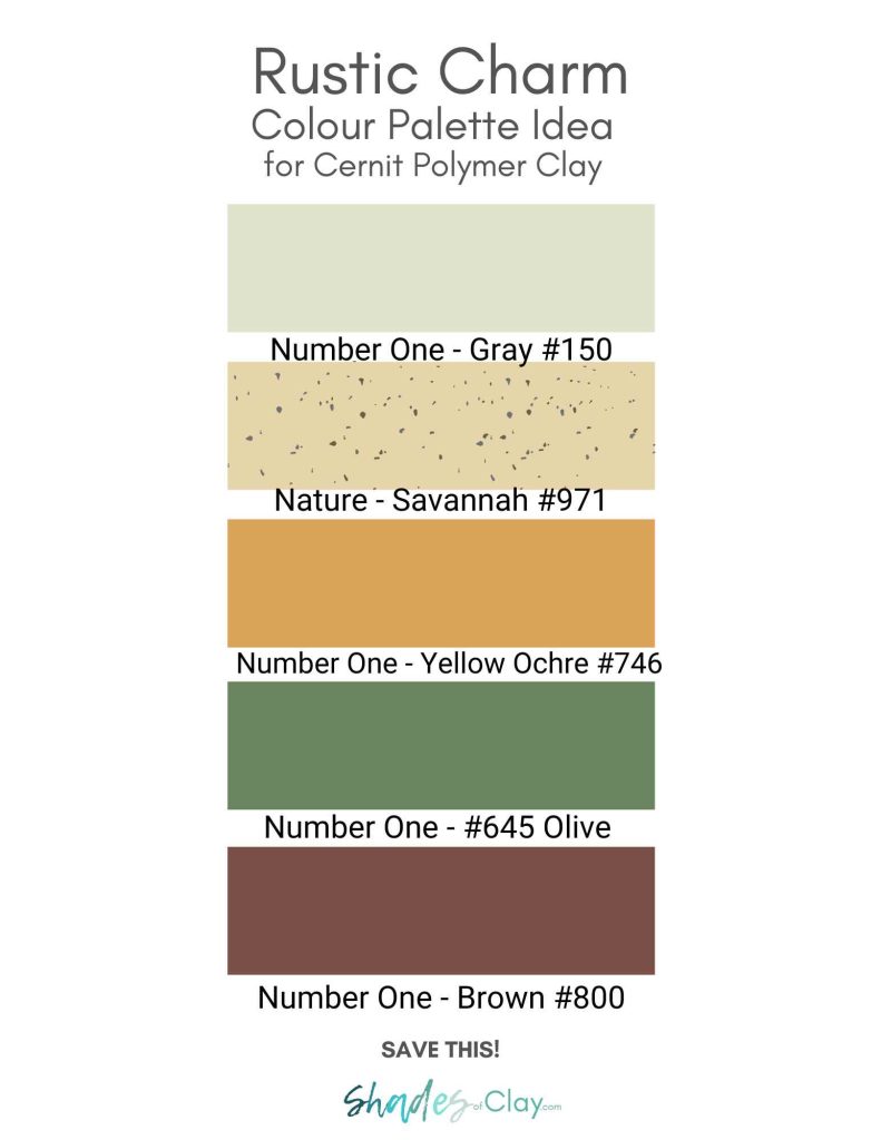 Cernit polymer clay color palette for autumn sold in canada