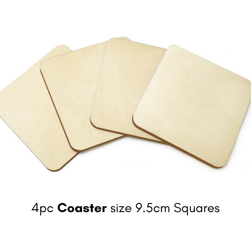 Unfinished wood blanks in round or square shapes, available in multiple sizes. Perfect as jewelry bases, mini art panels, or substrates for polymer clay, painting, encaustic, collage, and mixed media. Thickness varies by size.