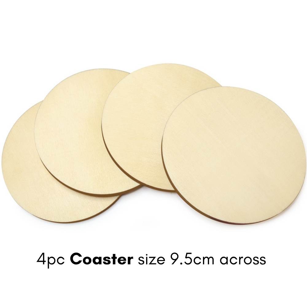 Unfinished wood blanks in round or square shapes, available in multiple sizes. Perfect as jewelry bases, mini art panels, or substrates for polymer clay, painting, encaustic, collage, and mixed media. Thickness varies by size.