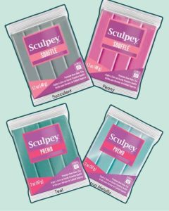 new polymer clay colours, sculpey and souffle 