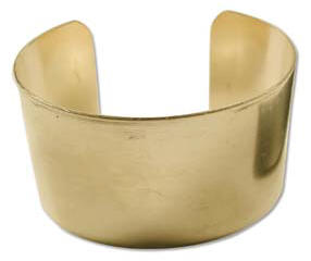 Bracelet with gently domed surface