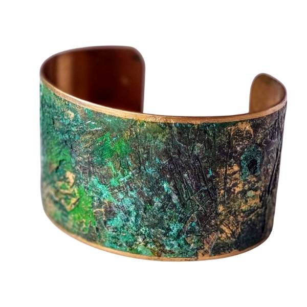 This raw Brass Cuff Bracelet can be embellished with polymer clay, paint etc of use it as a form only.