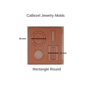 CaBezel Jewelry Molds Rectangle Round