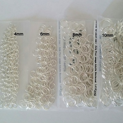 Jump Rings Assorted Sizes 4-10mm