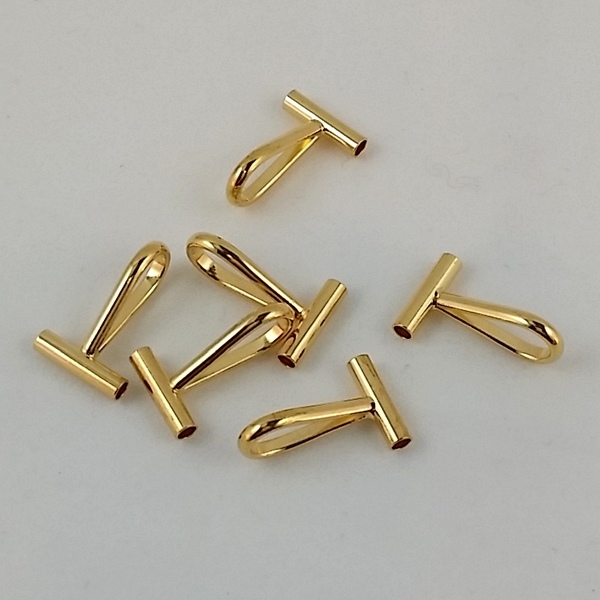 Horizontal Pin Converters (Gold tone) - Shades of Clay