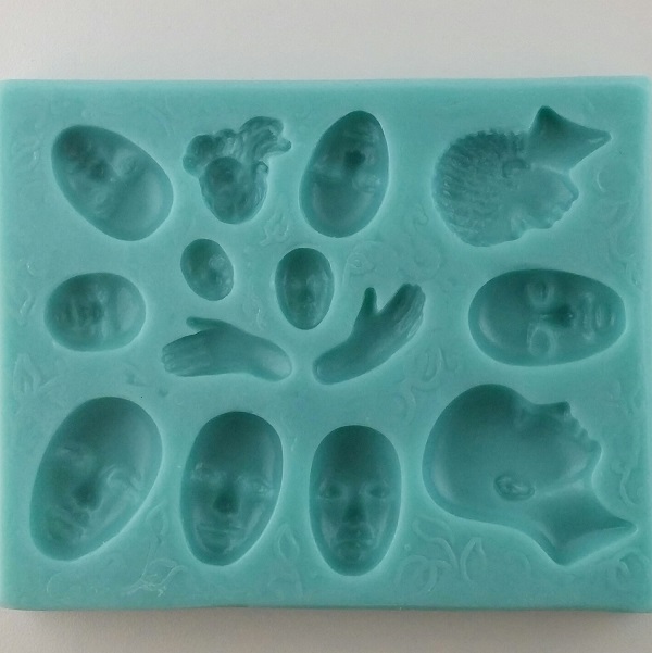 Small Faces Mold by Best Flexible Molds