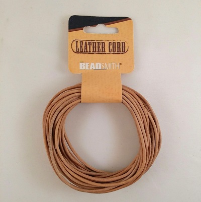 Natural Leather Cord 2mm X 5 meters