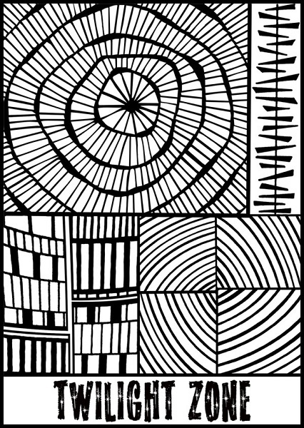 Twilight Zone Texture Stamp by Helen Breil