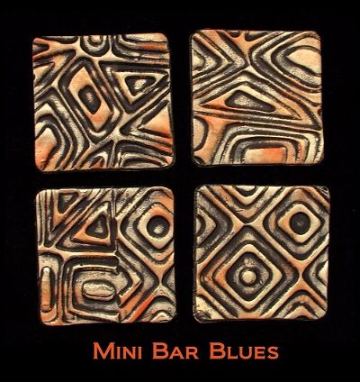 Mini Bar Blues Texture Stamp