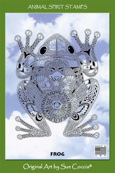 Frog Rubber Stamp by Sue Coccia