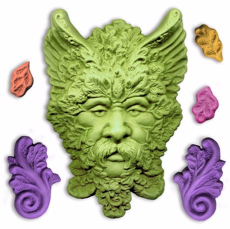 Green Man Flexible Rubber Mold