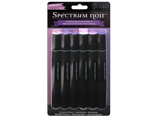 Purples Spectrum Noir 6 Pack Alcohol Ink Markers