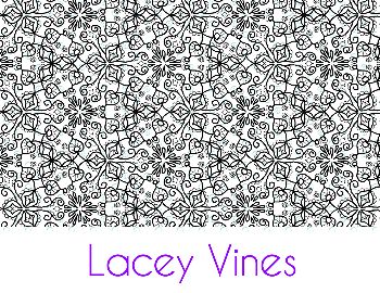Lacey Vines Silk Screen Stencil