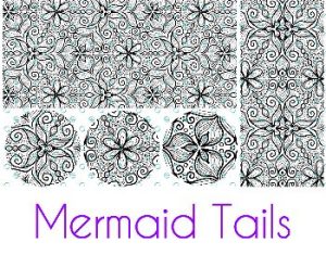 Mermaid Tails Silk Screen Stencil