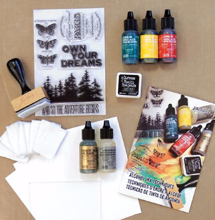 Tim Holtz Alcohol Ink Kit contents