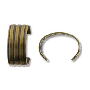 Mini Cuff Findings-Antique Brass
