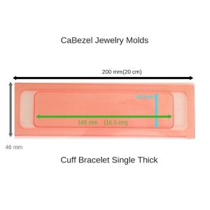 CaBezel Jewelry Molds Cuff Bracelet Single Thick