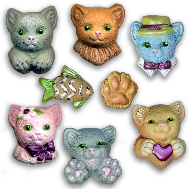 Here Kitty Push Mold