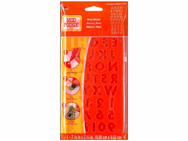 Plaid Mod Podge Mold Alphabet