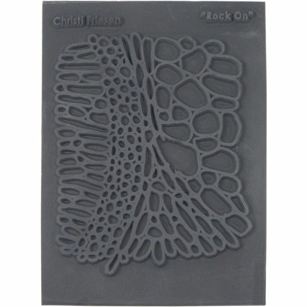 Christi Friesen Rock On Texture Stamp