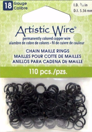 Artistic Wire Black Jump Rings