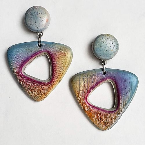 Holy Earrings! CaBezel Jewelry Mold - Shades of Clay