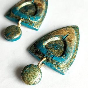 Make polymer clay earrings