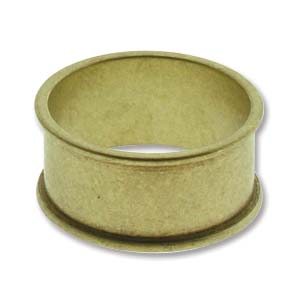 Brass Channel Ring size 8 (Pack of 2)