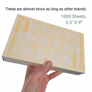 1000 count Waxies similar to patty papers but much longer. great for use when working with polymer clay