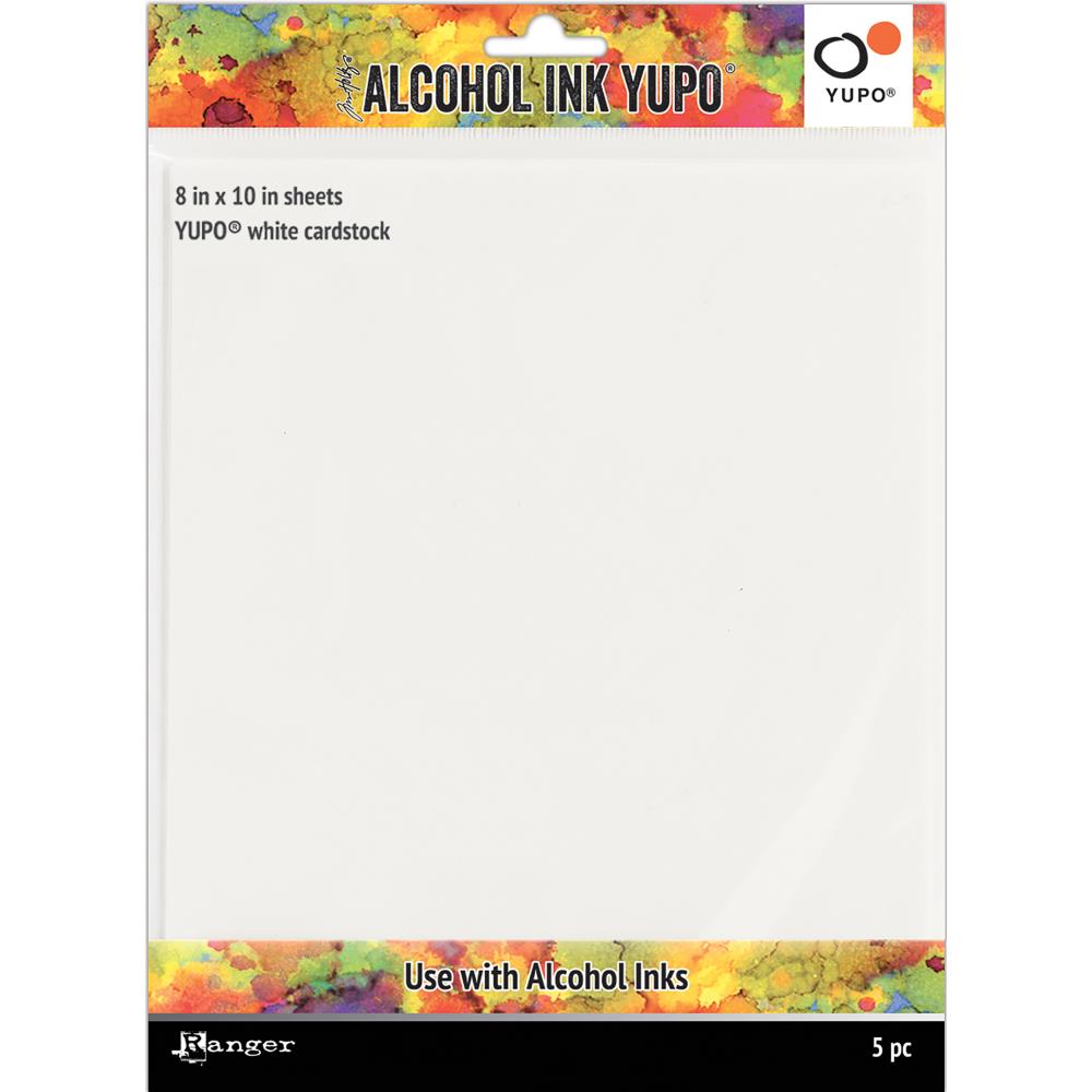 Alcohol Ink Paper-White-8X10 5pk