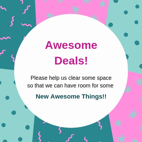 Awesome deals. Going, going, gone!