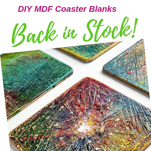 Our MDF Coasters Blanks are Back in Stock Shades of Clay