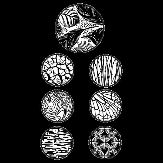 Polyform Clay Silk Screen Kit NATURE Shades of Clay