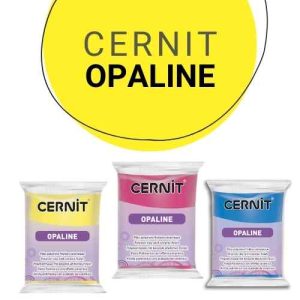 Cernit Opaline polymer clay. The 3 primary colours.