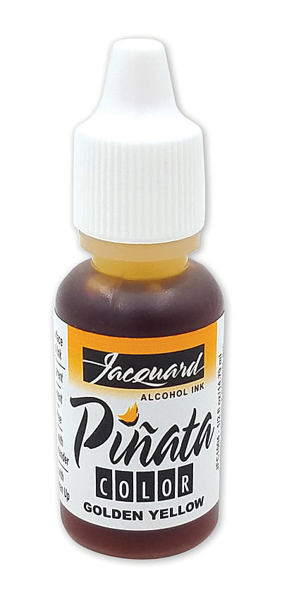 Golden Yellow Pinata Alcohol Ink