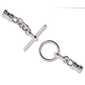 Toggle Clasp Set - Crimp End for 3mm cord