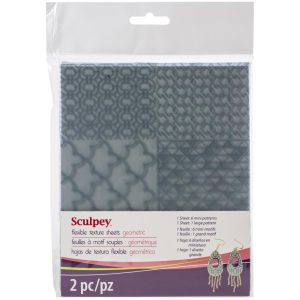 Polyform Sculpey Texture Sheet GEOMETRIC 2pc