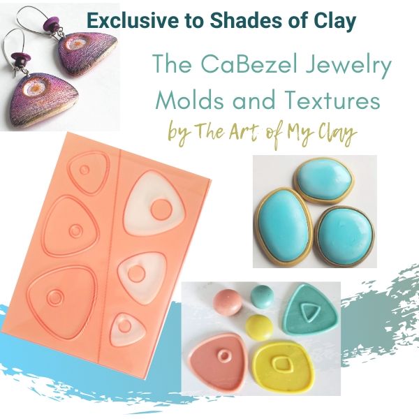 Exclusive CaBezel Jewelry Molds and Texture Stamps by The Art of My Clay