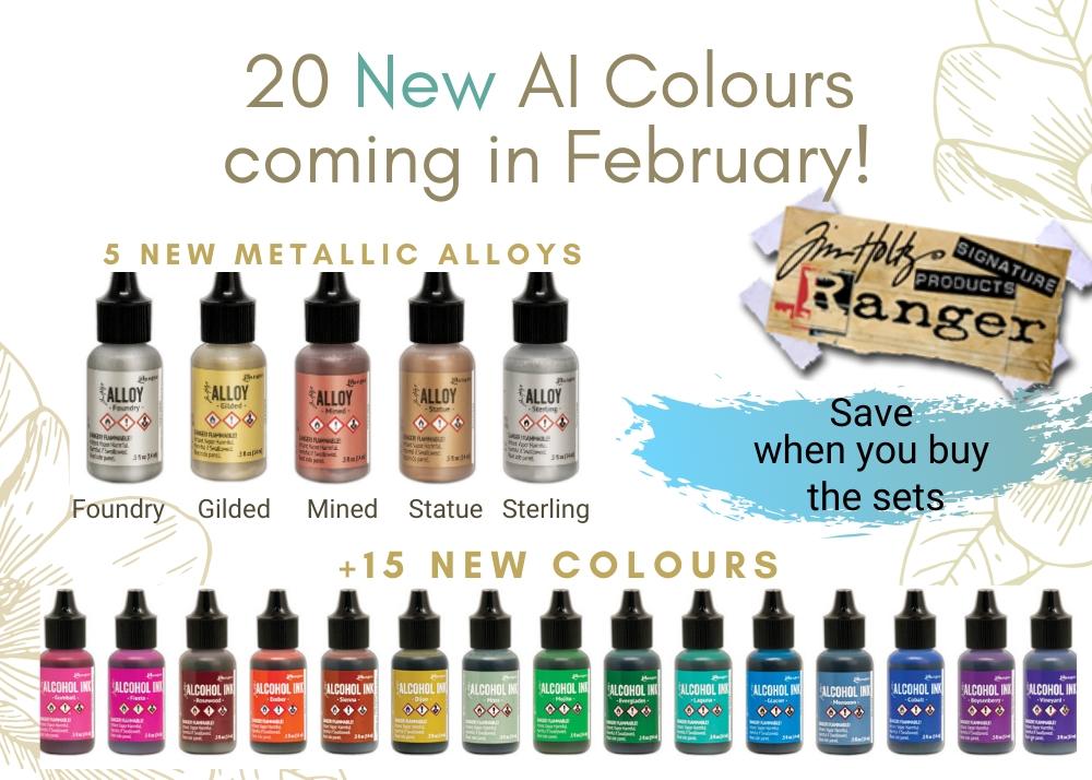 New Tim Holtz Alcohol Ink Colors coming this February