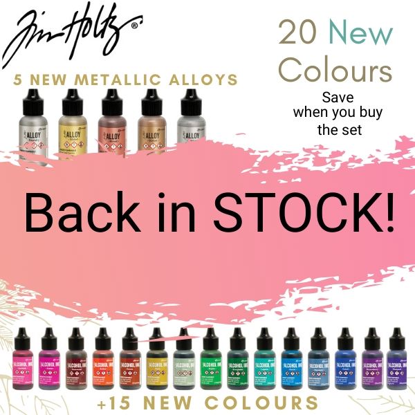 Tim Holtz alcohol ink all 200 new colours back in stock