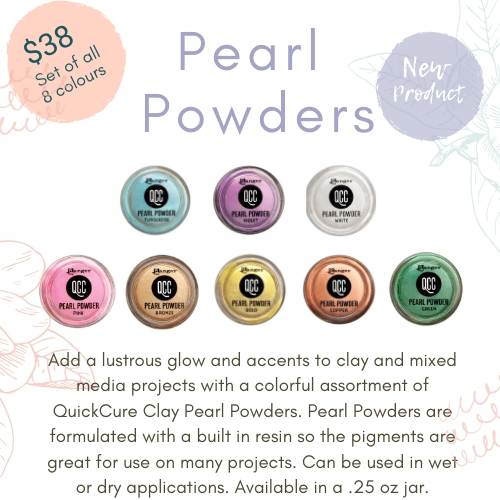 Quick Cure Clay Pearl Powders Set of 8