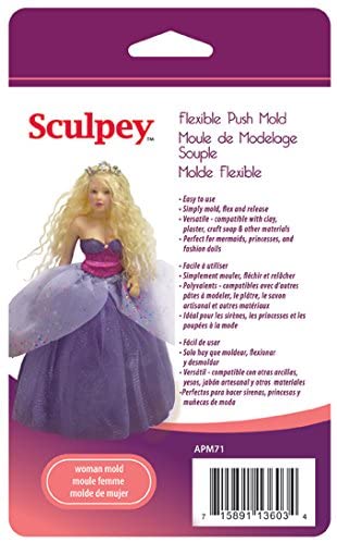 Sculpey Mold Woman Doll
