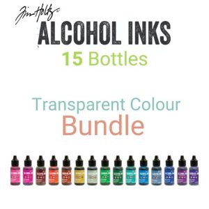Tim Holtz alcohol ink transparent bundle of 15 colours