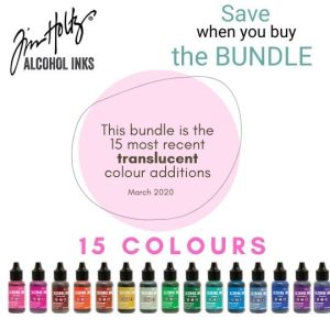 Tim Holtz Alcohol Ink Bundle of 15 translucent colours