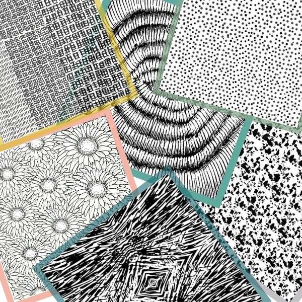 6 Texture Stamp Designs