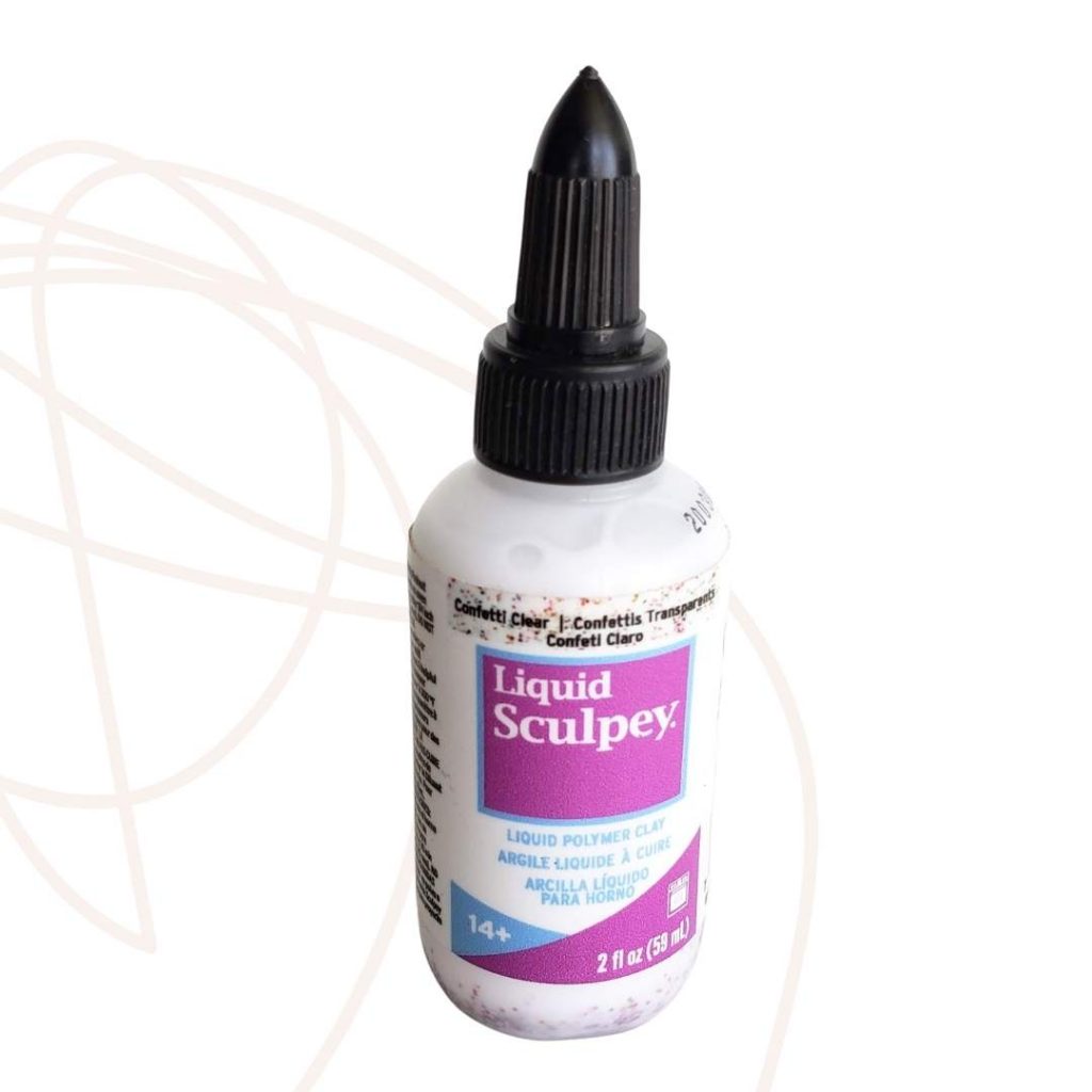 Liquid Sculpey Clear - Confetti 2oz