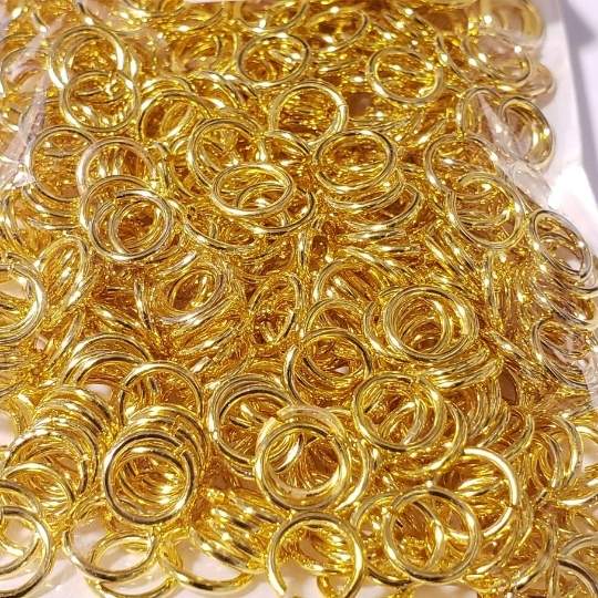 MW-A0532 Gold Tone Jump Rings 0.8X6 500pcs