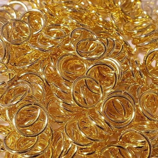 Jump Rings-Gold Tone - 1.0 X 8mm 40g Pack